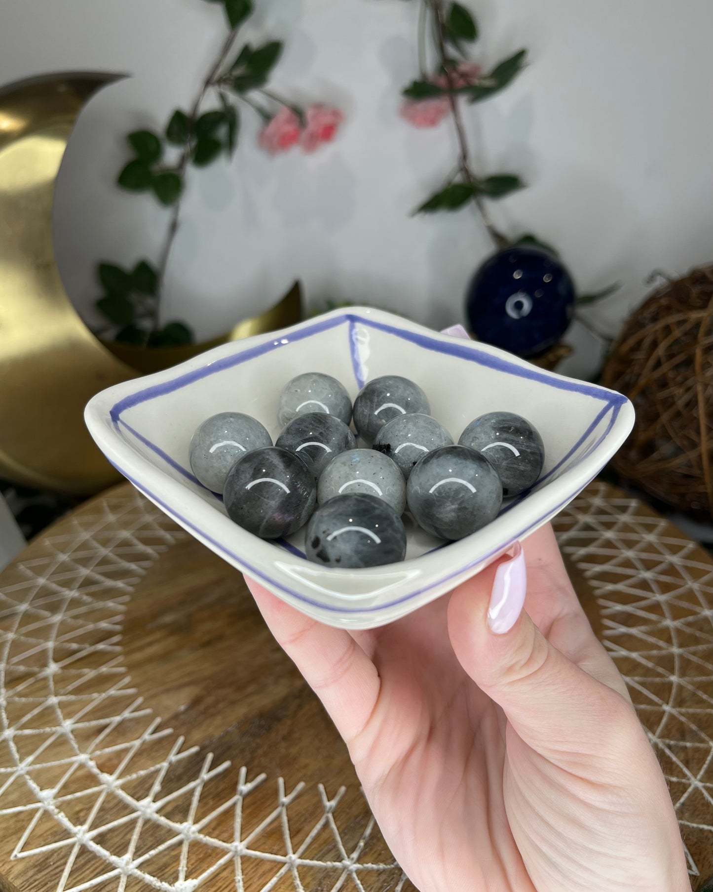 Mini Labradorite Spheres