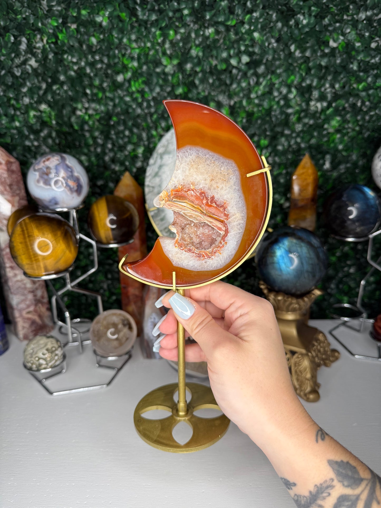 Carnelian Moon Face