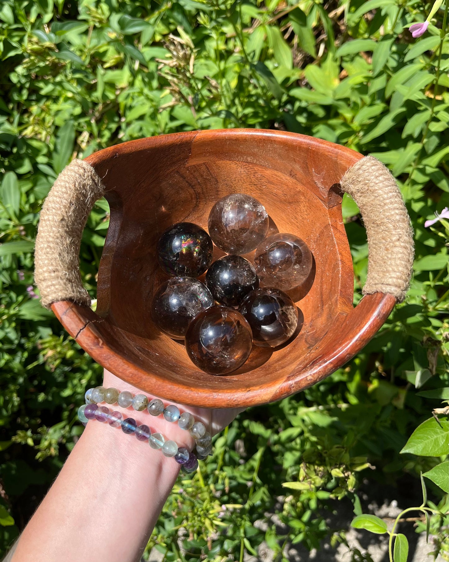 Smoky Quartz Spheres