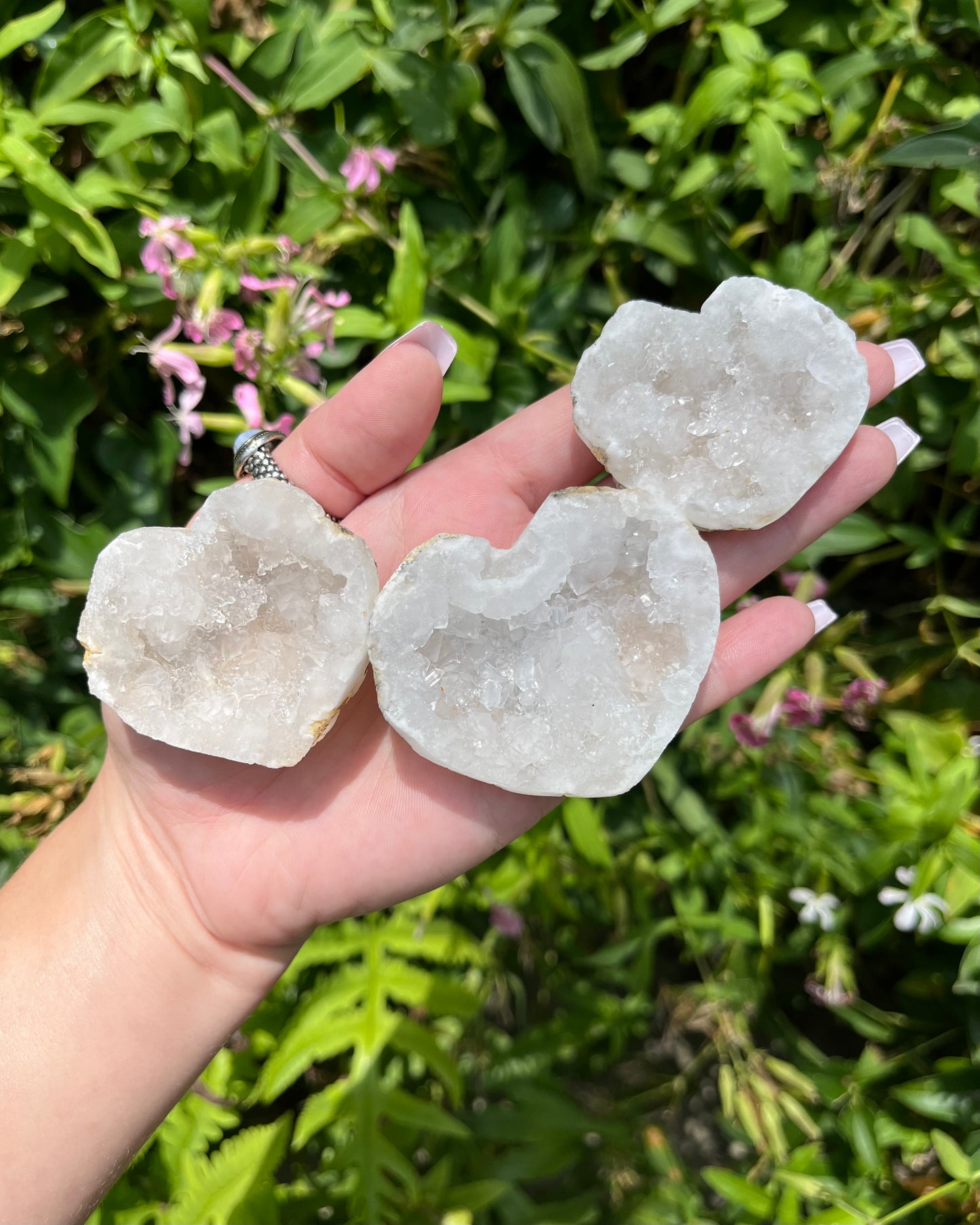 Druzy Agate Geode Hearts