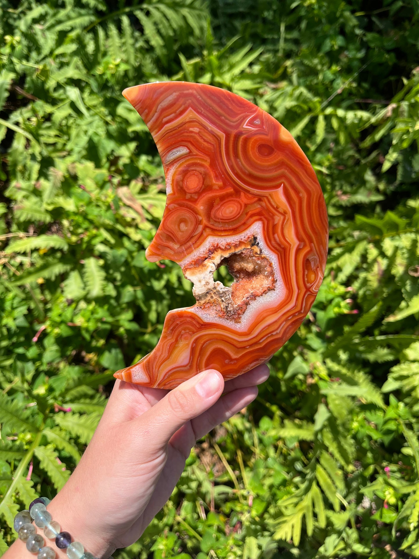 Carnelian Moon Face