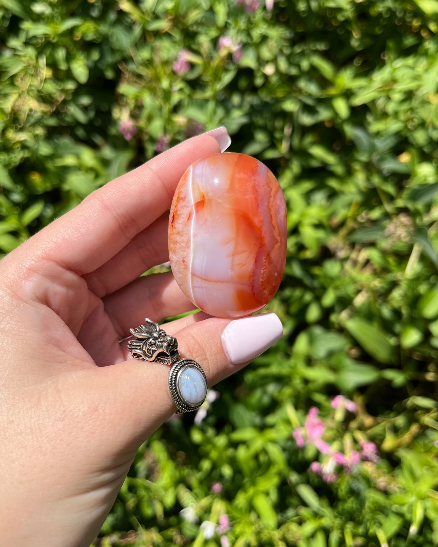 Carnelian Palm Stones