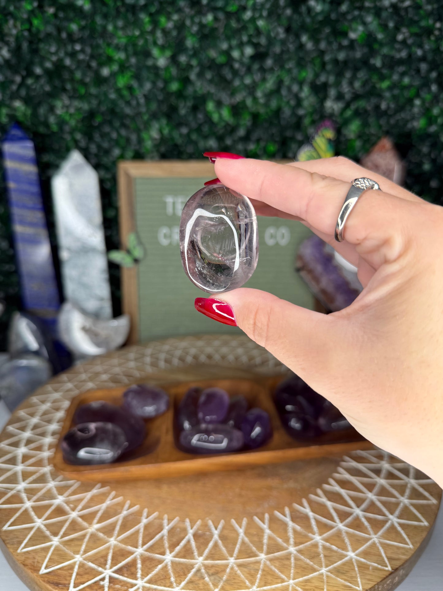 Amethyst Palm Stones