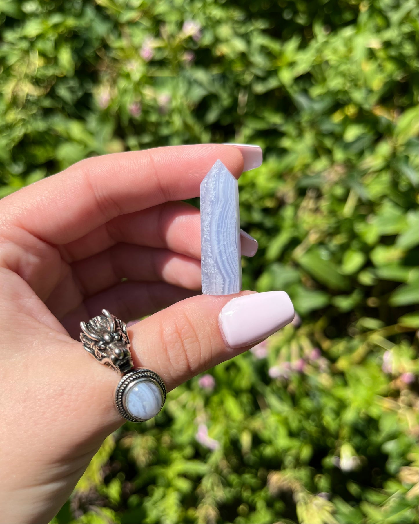 Blue Lace Agate Points