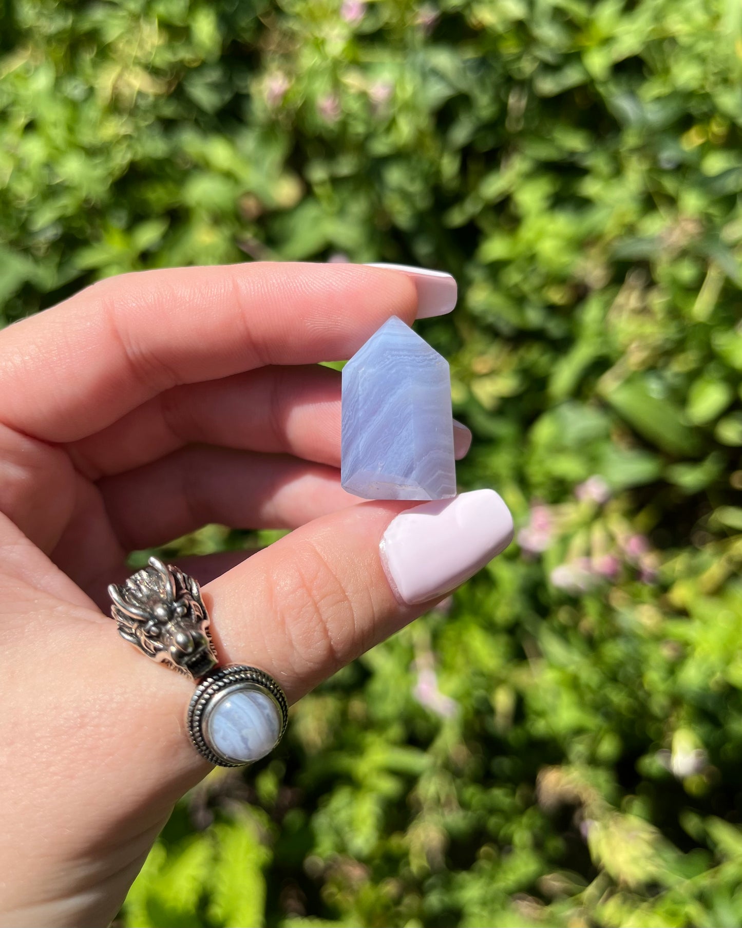 Blue Lace Agate Points