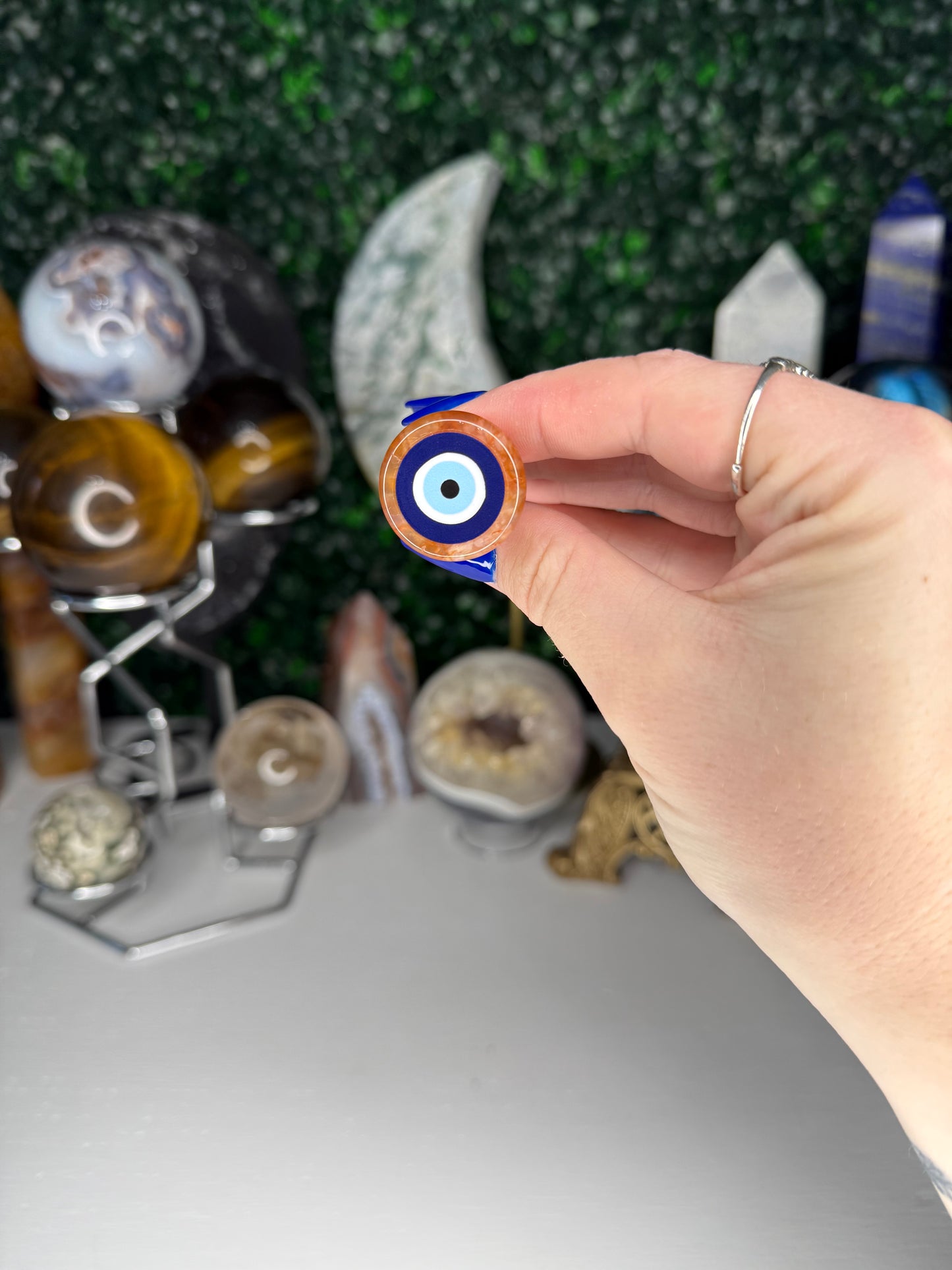 Carnelian Evil Eye Vent Clips