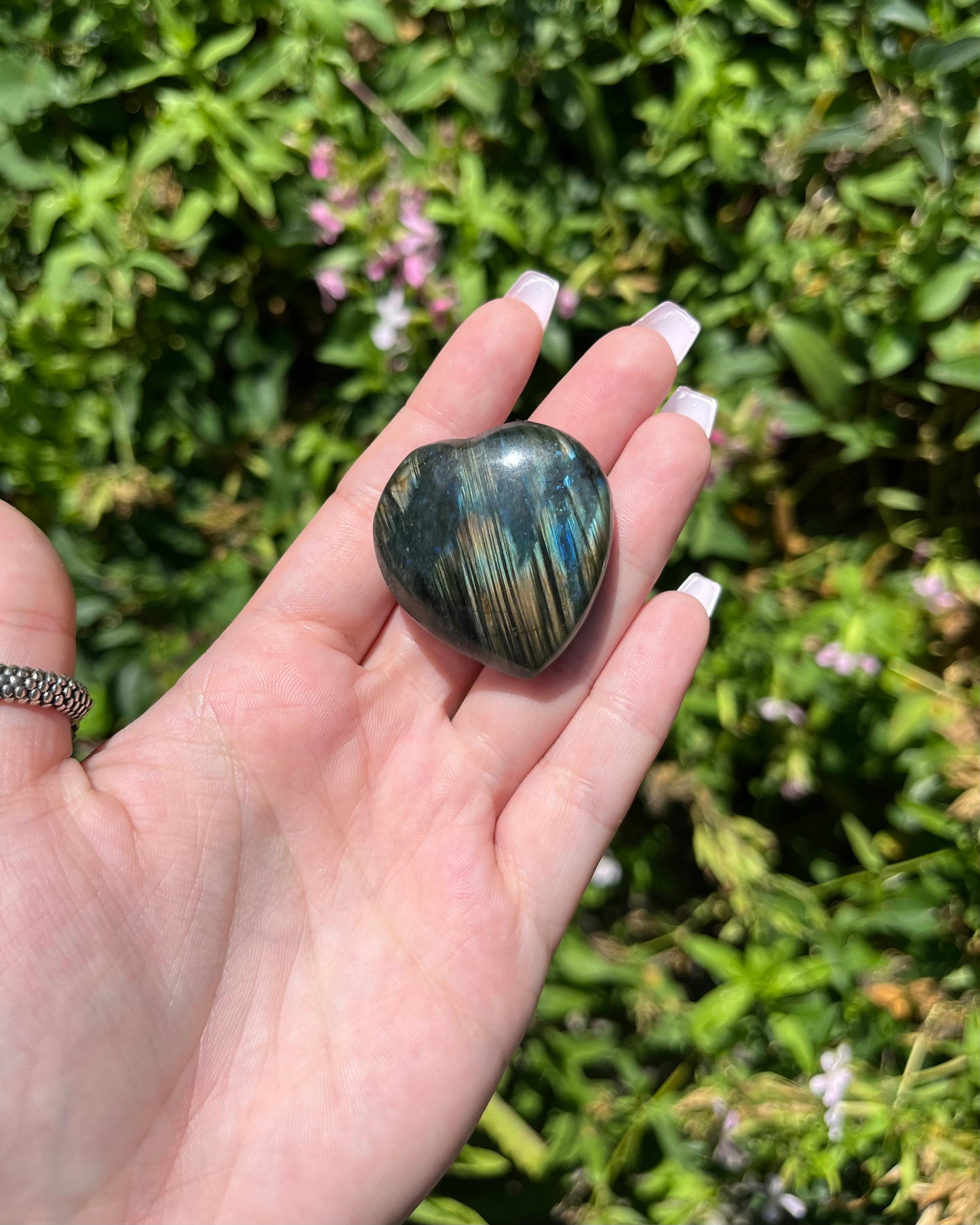 Labradorite Hearts