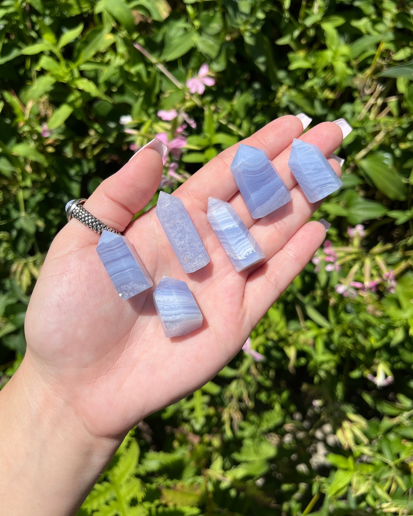 Blue Lace Agate Points