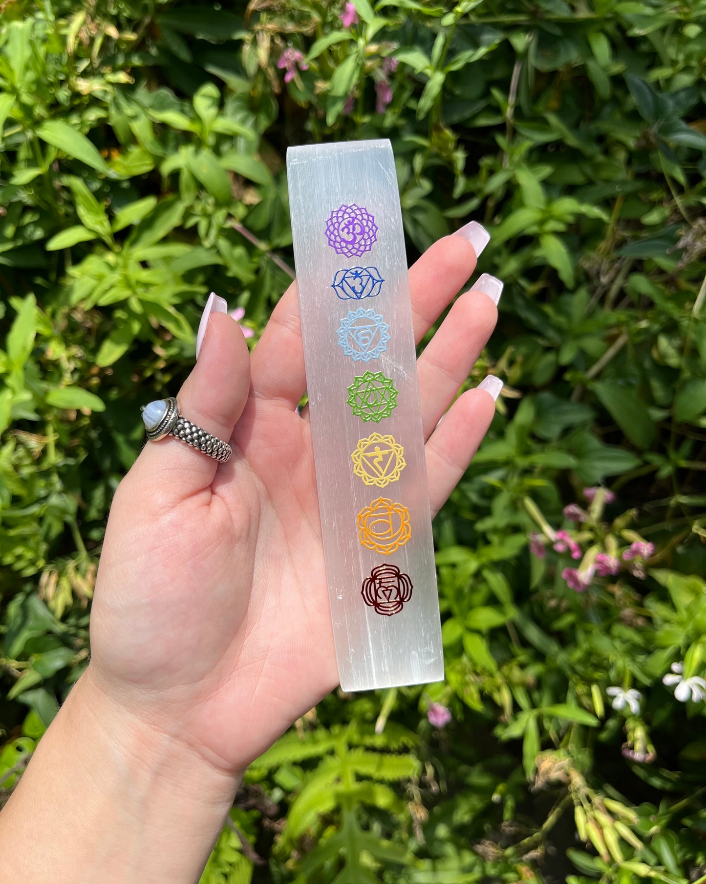 Selenite Chakra Charging Plates