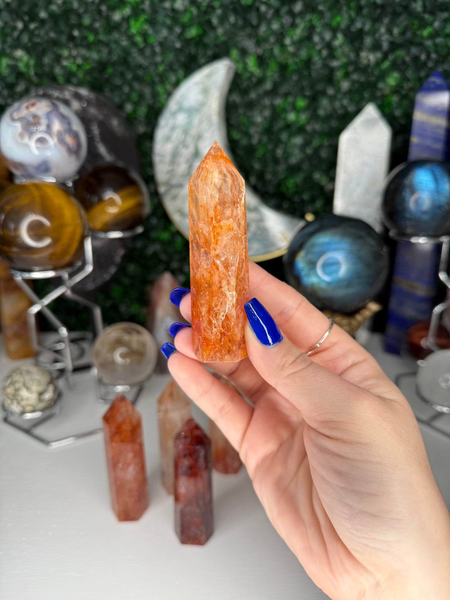 Fire Quartz Points