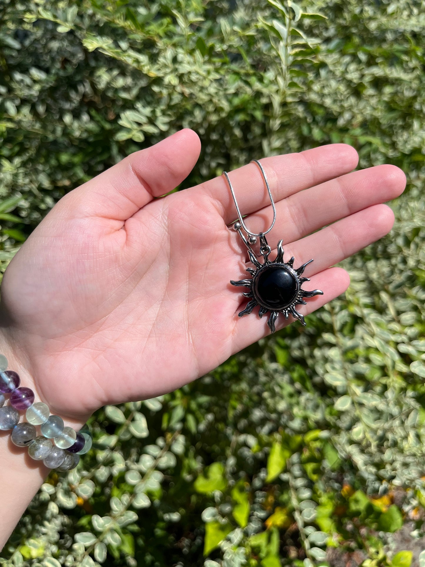 Obsidian Sun Necklaces