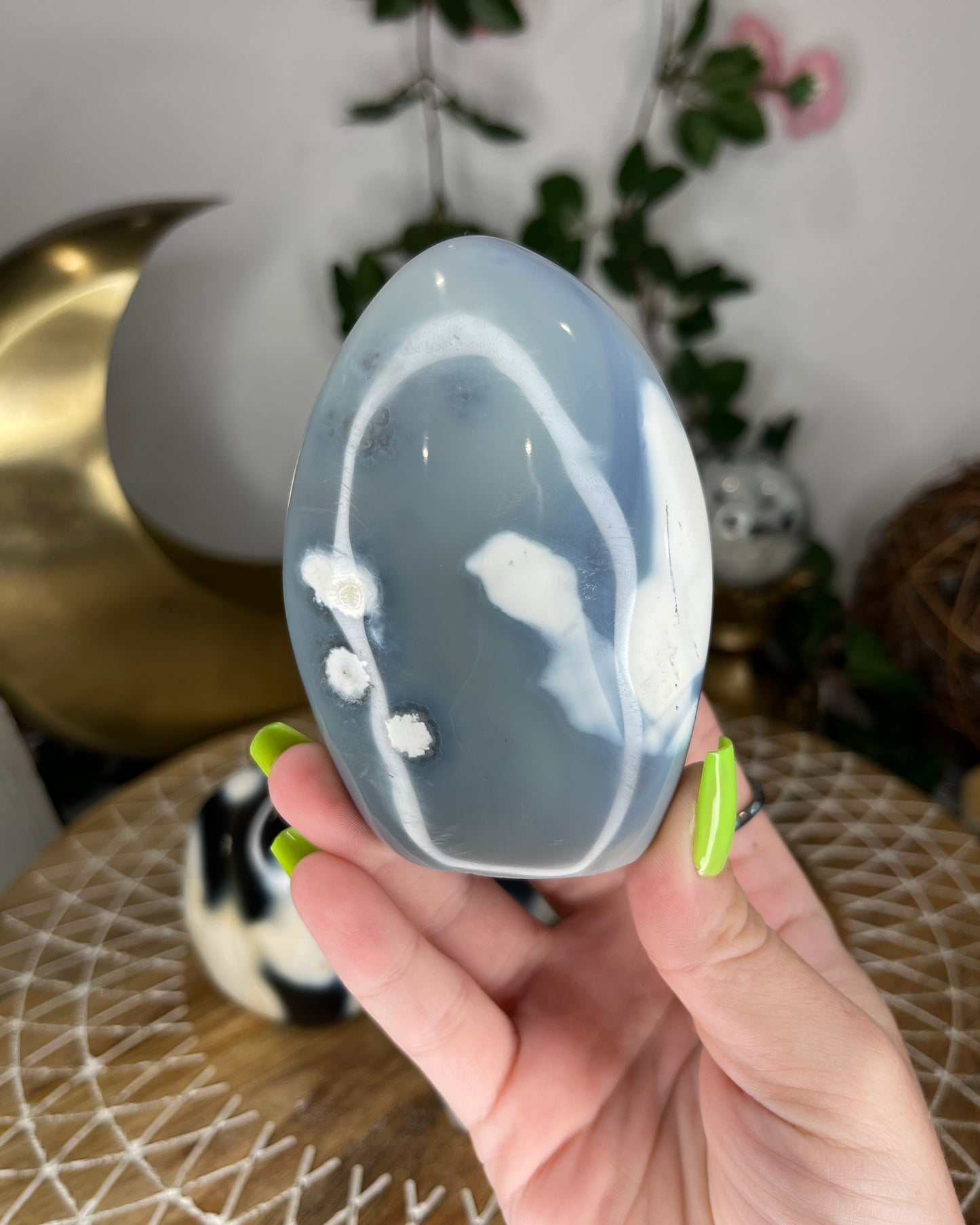 Orca Agate Freeforms