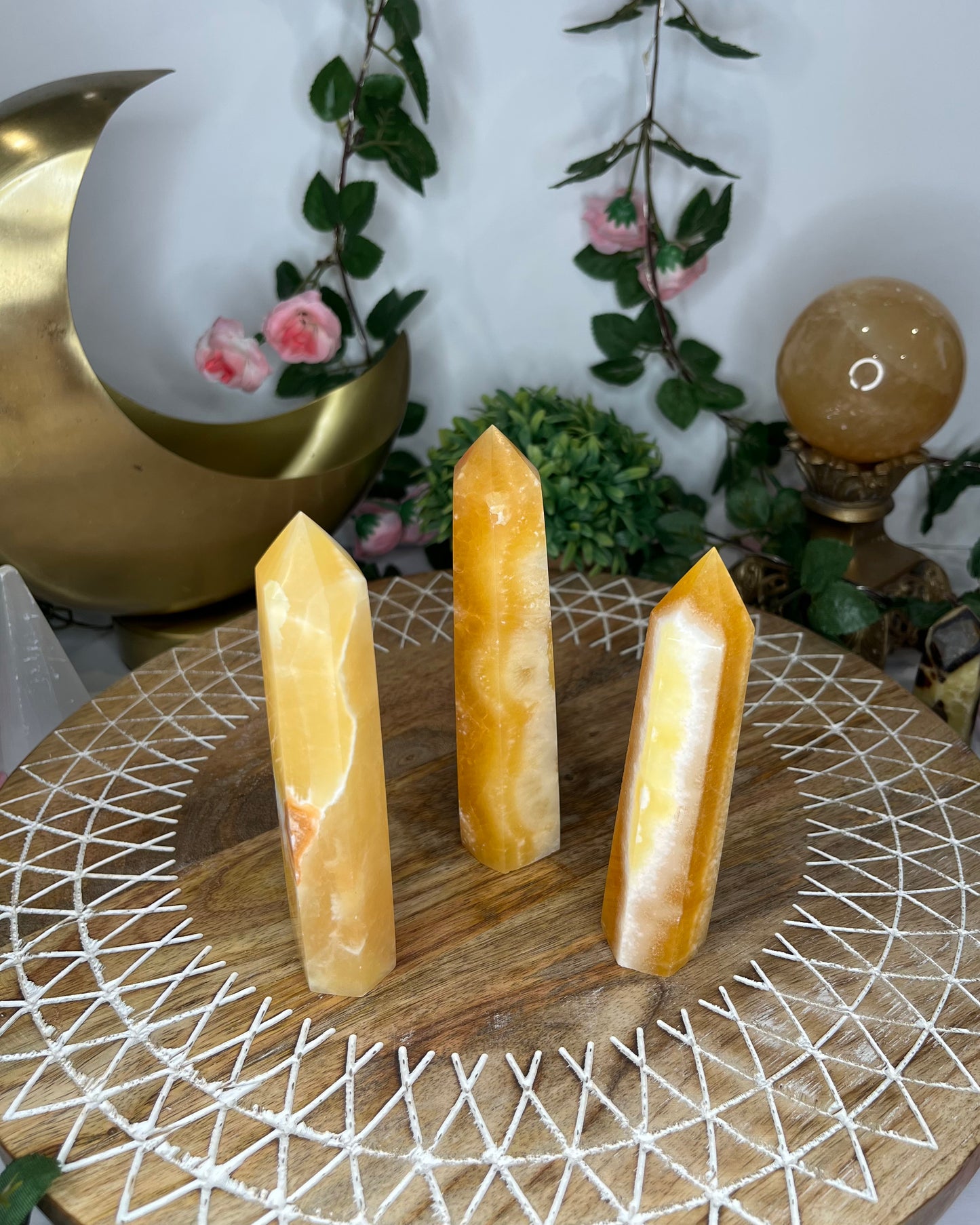 Orange Calcite Towers