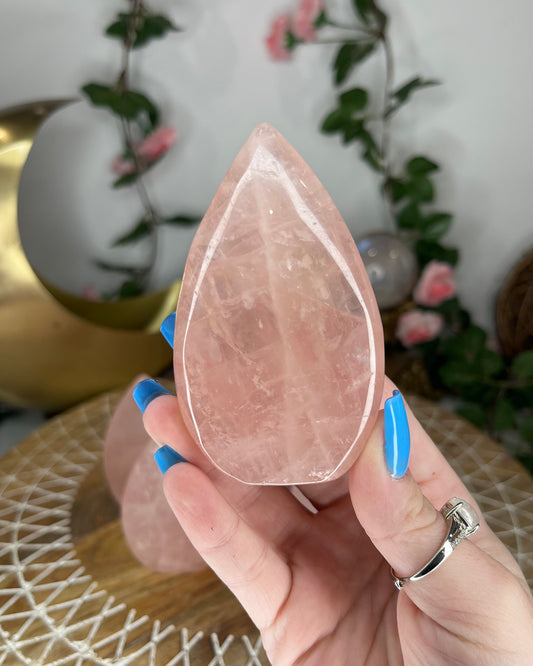 Rose Quartz Teardrops