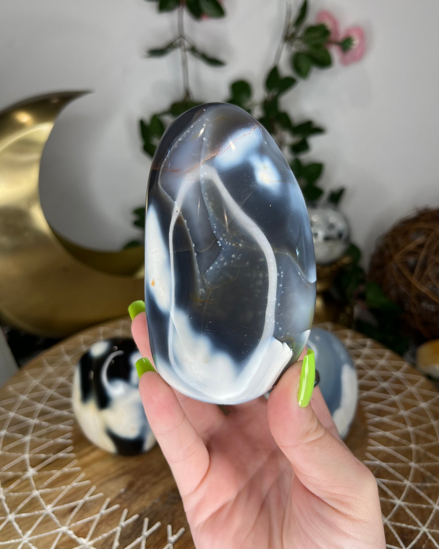 Orca Agate Freeforms