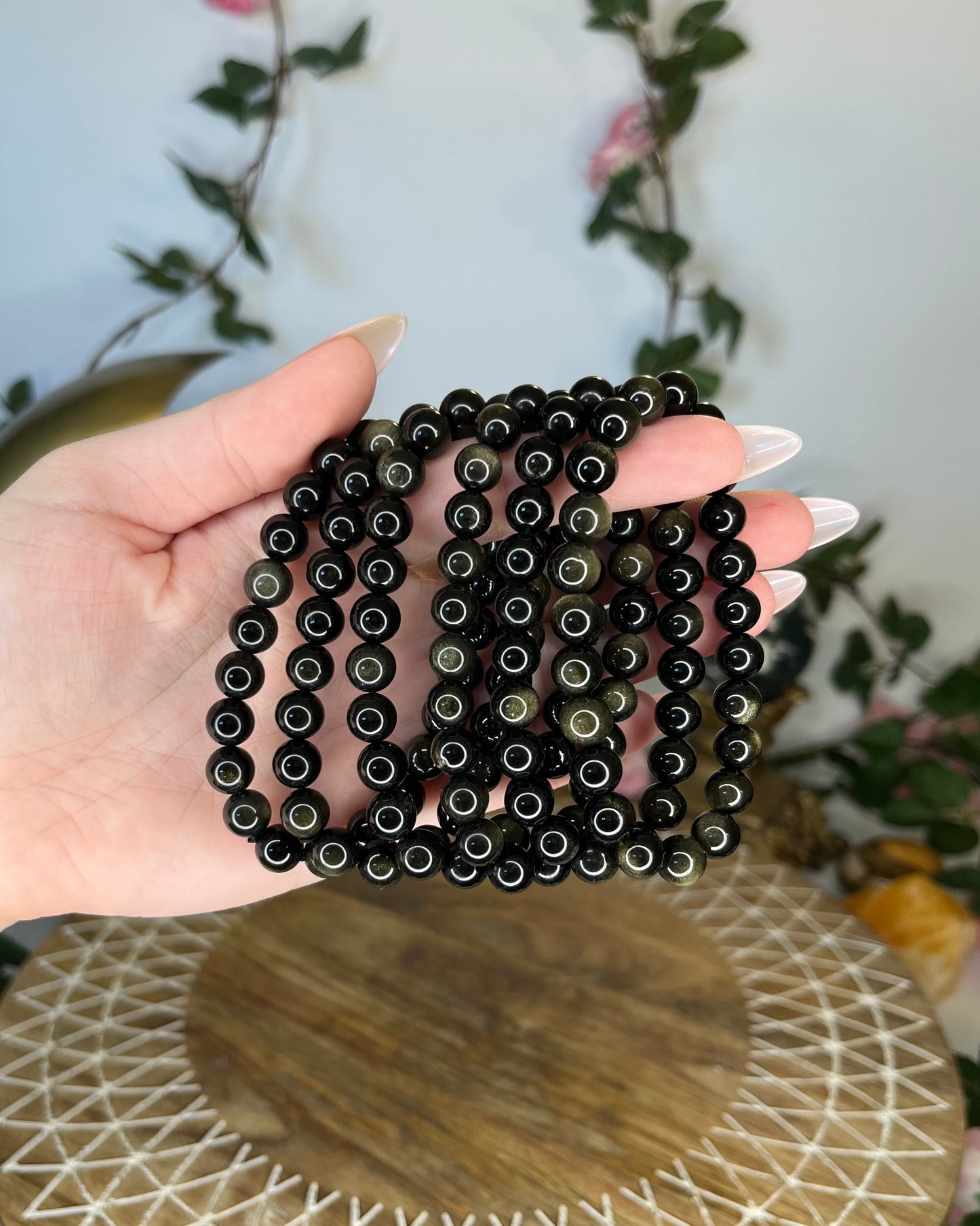 Gold Sheen Obsidian Bracelets