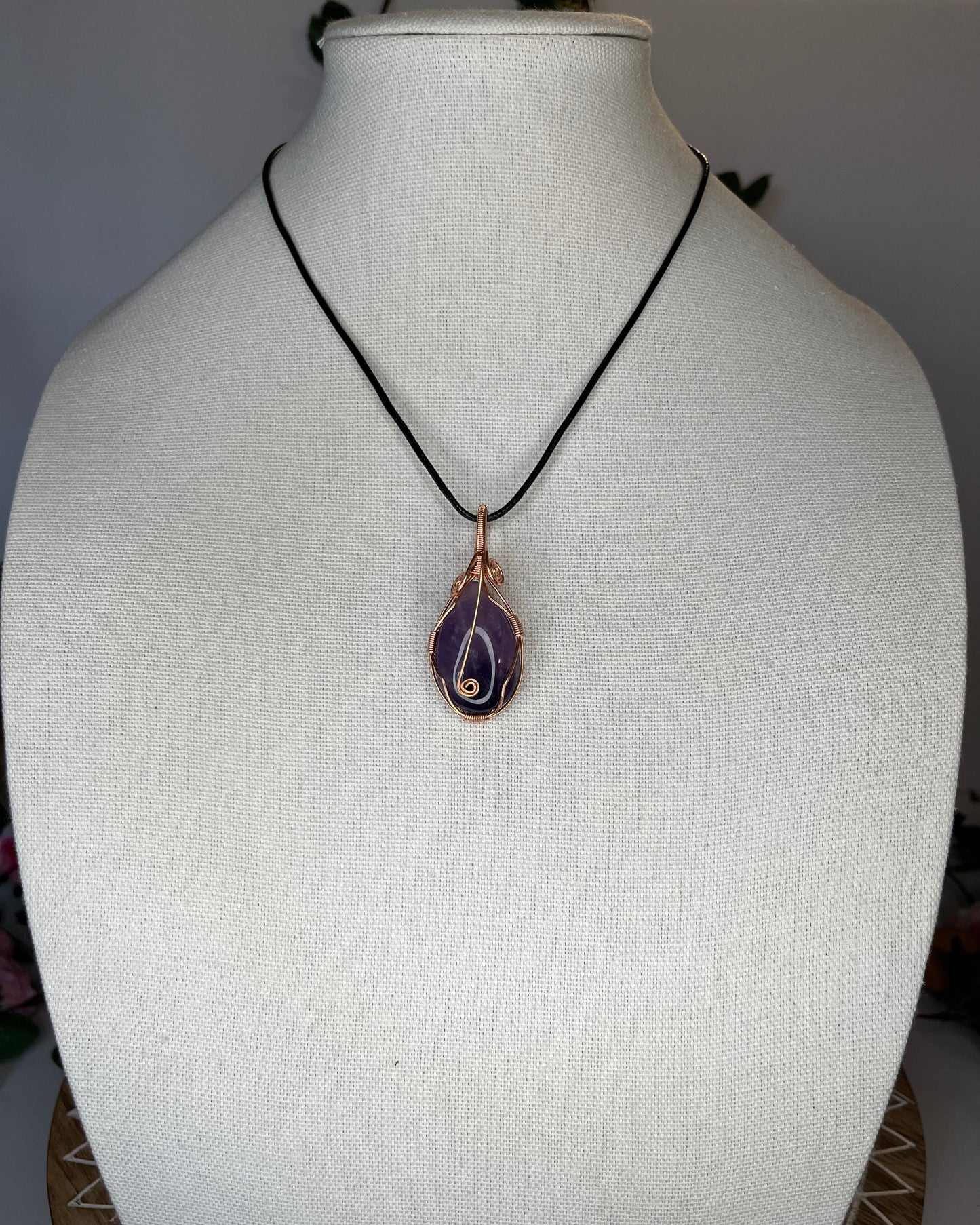 Amethyst Wrapped Necklace